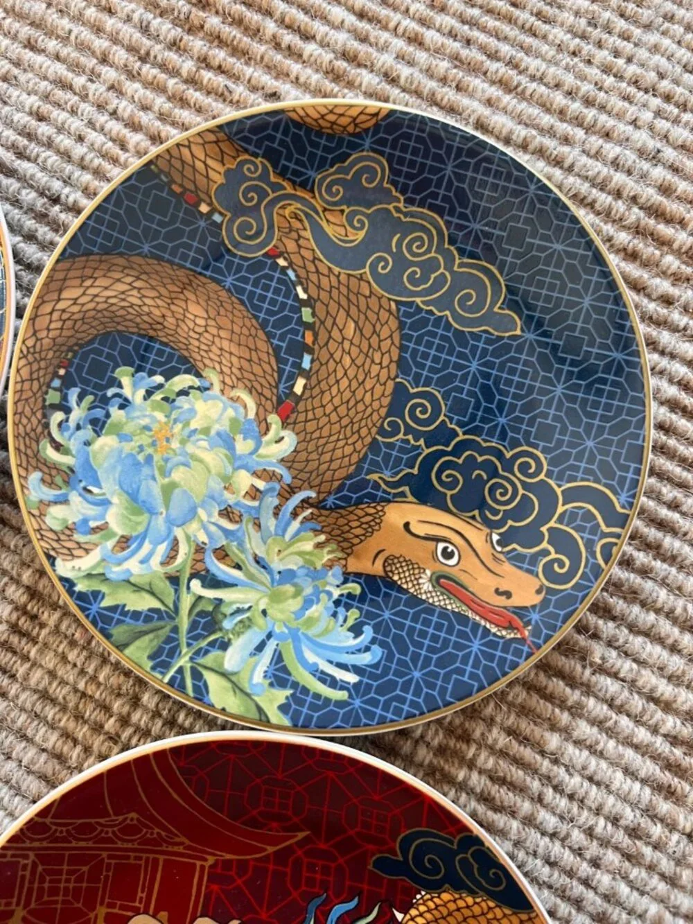 Brand New In Box Williams Sonoma Lunar New Year Appetizer Plates Set of 4